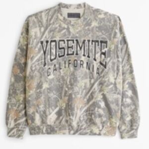 Abercrombie camo Yosemite sweatshirt